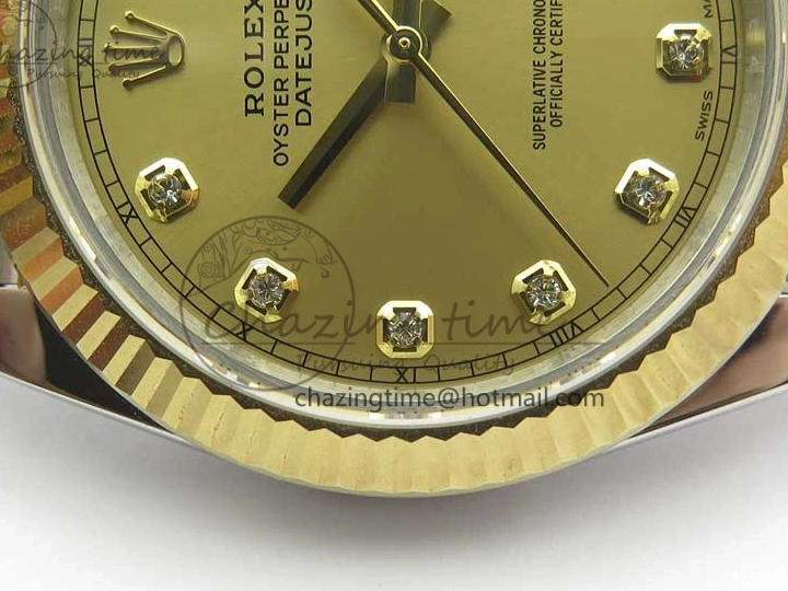 MiroTime 0517 DateJust 41 126333 SS YG ARF 1:1 Best Edition 904L Steel YG Diamonds Dial on Jubilee Bracelet A Packable 3221